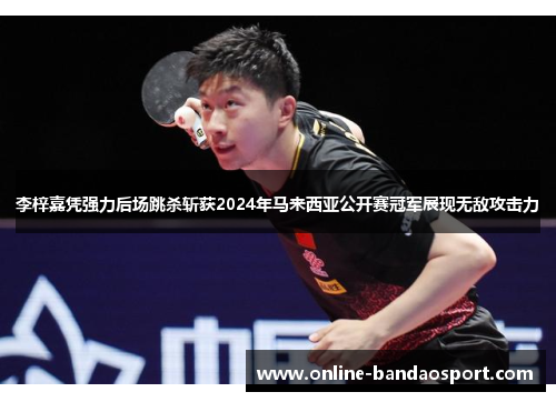 李梓嘉凭强力后场跳杀斩获2024年马来西亚公开赛冠军展现无敌攻击力